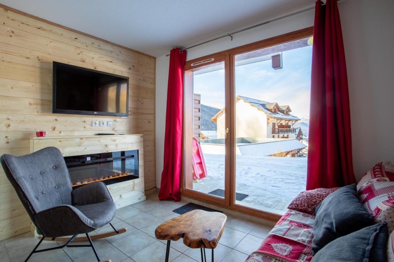Cosy Cottage 1800 - Pied Des Pistes - Piscine, Sauna, Parking Privee Les Orres Eksteriør bilde